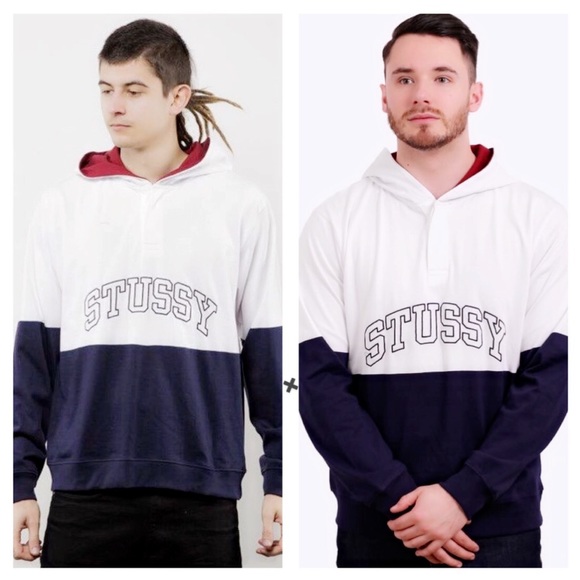 stussy block hoodie
